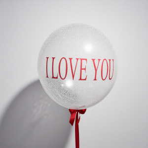 Шарик с надписью I love you 62 см